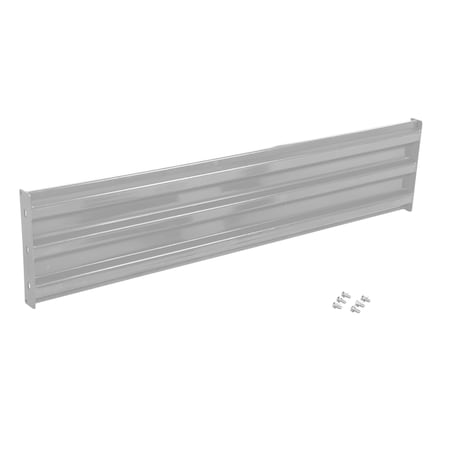 Vestil Bolt-On Style Guard Rail 6 Ft Silver GR-F3R-BO-6-SL